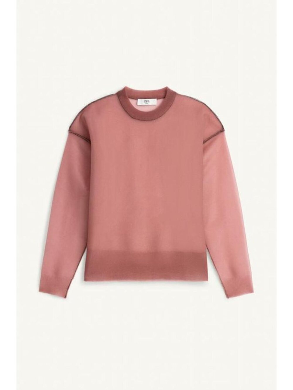 ZARA LIMITED EDITION SEMI-SHEER KNIT JUMPER